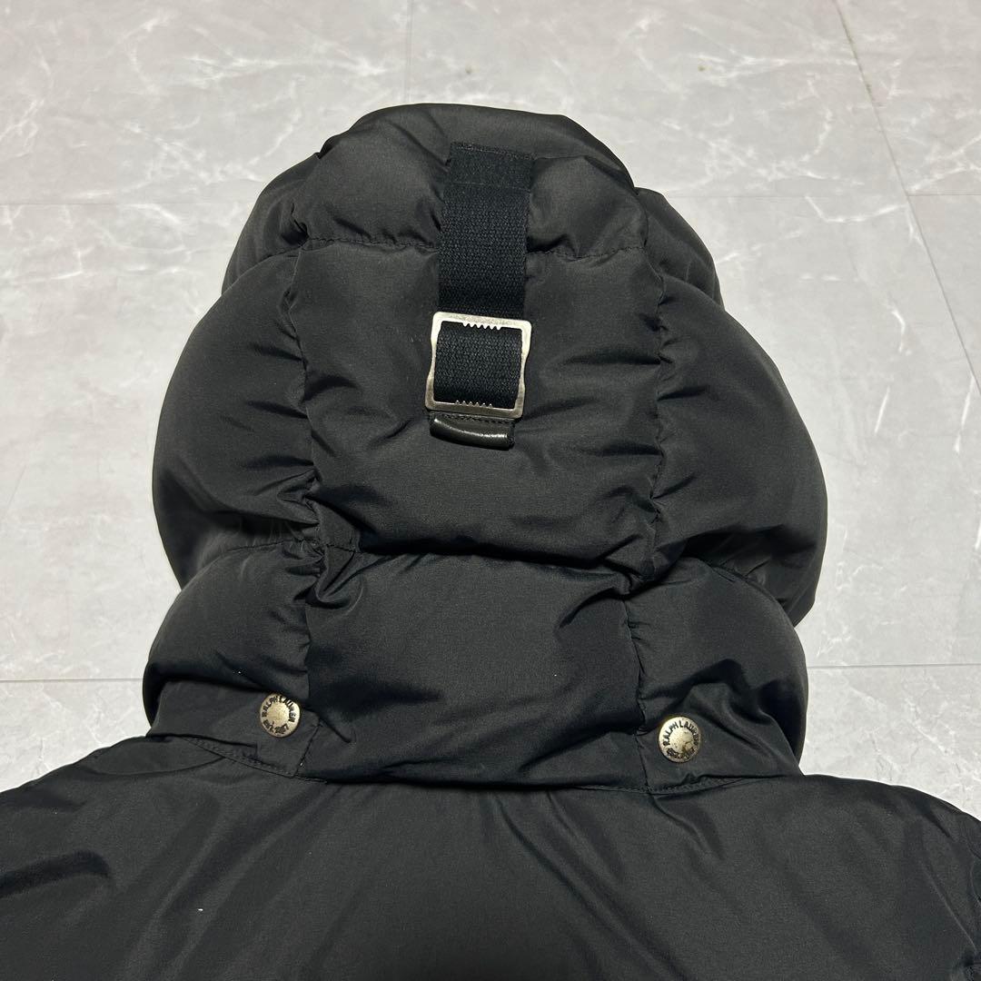 ☆状態良好☆【ポロラルフローレン】メンズ ダウンベスト ロゴ入り 2Way 黒