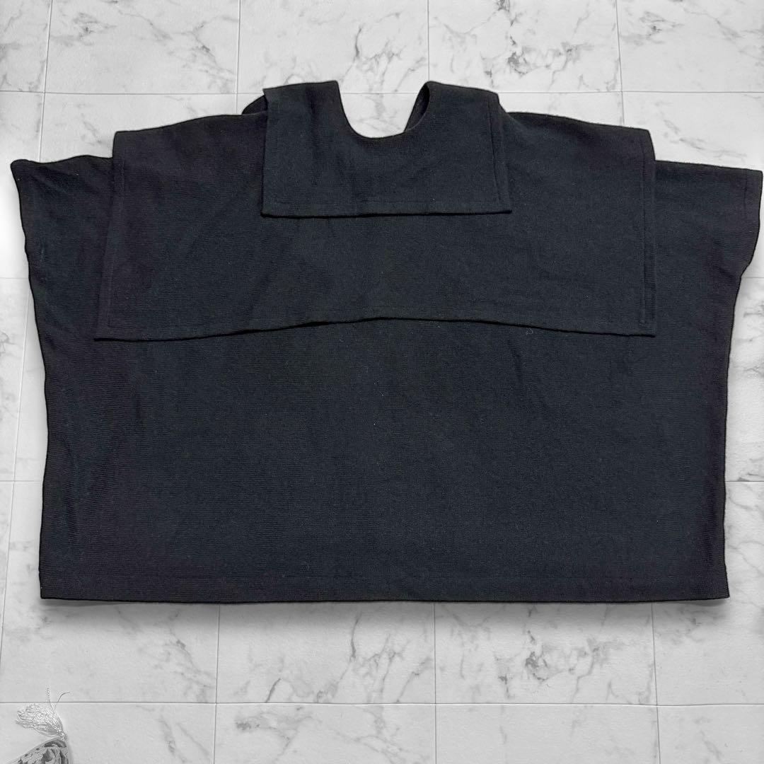 コムデギャルソン セーラー ニットポンチョ ブラック 変形 マント ケープ