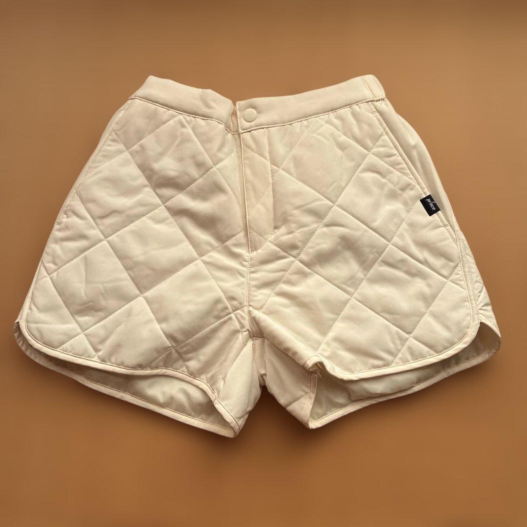 ★新品★25FW今期品プリンス WF5853 キルティング中綿ショートパンツ M