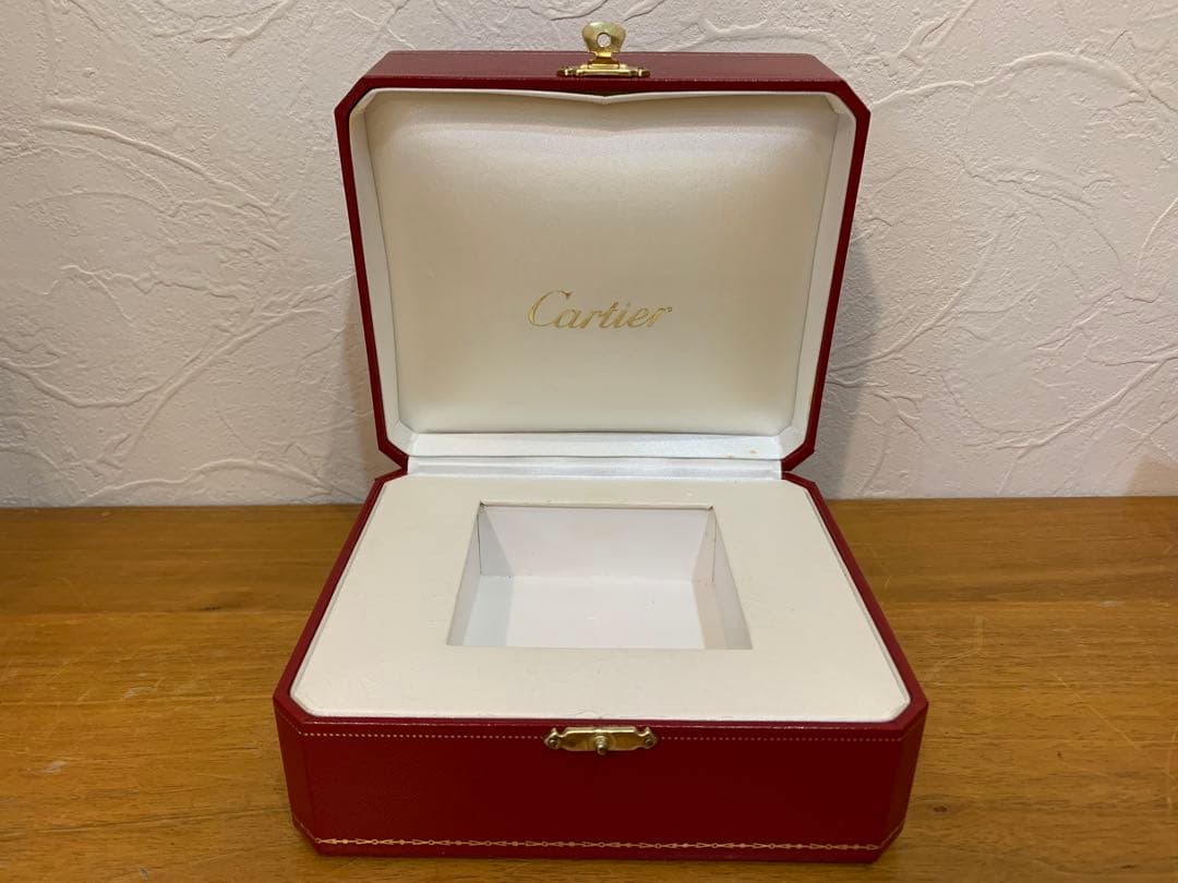 N0916-17★Cartier 空箱 赤 アクセサリーケース 2点セット